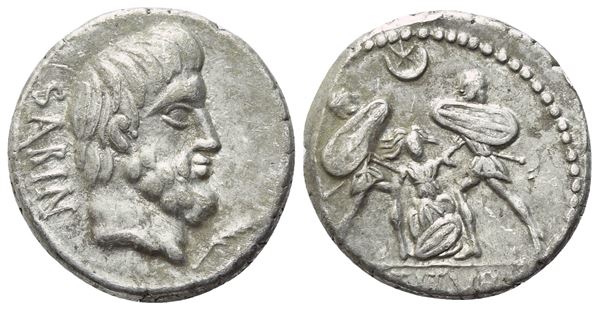 L. Titurius Sabinus, Denarius, 89 BC; AR (4 g; 17,6 mm; 1 h)
