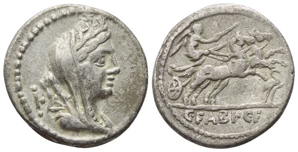 C. Fabius Hadrianus, Denarius, Rome, 102 BC; AR (4,03 g; 19,2 mm; 6 h)