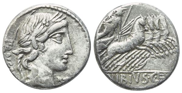 C. Vibius Pansa, Denarius, Rome, c. 90 BC; AR (4,20 g; 16,6 mm; 4 h)