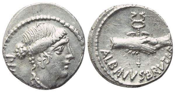 D. Iunius Brutus Albinus, Denarius, Rome, 48 BC; AR (3,96 g; 18 mm; 3 h)
