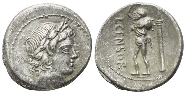 L. Marcius Censorinus, Denarius, Rome, 82 BC; AR (3,54 g; 17,3 mm; 9 h)