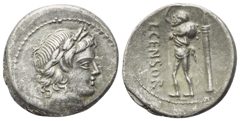 L. Marcius Censorinus, Denario romano, 82 a.C.