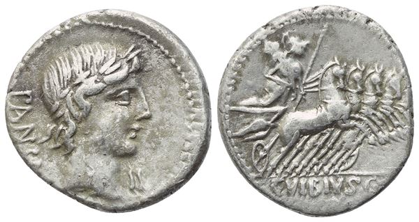 C. Vibius Pansa, Denarius, Rome, 90 BC; AR (3,98 g; 18,6 mm; 2 h)