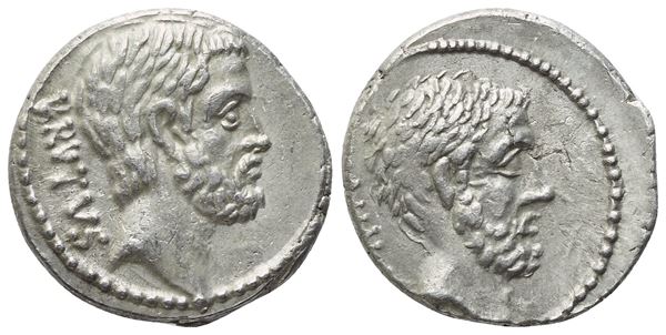 M. Iunius Brutus, Denarius, Rome, 54 BC; AR (4,05 g; 17,5 mm; 3 h)