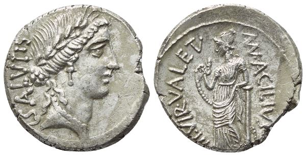 Mn. Acilius Glabrio, Denarius, Rome, 49 BC; AR (3,78 g; 17,8 mm; 5 h)