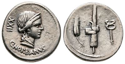 C. Norbanus, Rome, 83 Bc. Ar Denarius (19mm, 3.93g).