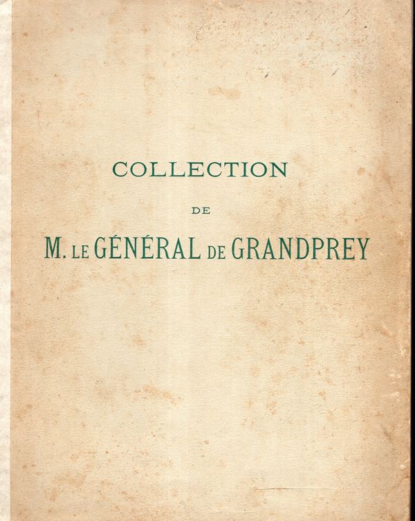 CIANI  Louis  - Paris, 20\22 - Fevrier, 1935. Collection General Granprey. Monnaies antiques Grecques, Romaines et Byzantines. Monnaies francaises, monnaies feodales et entrangeres, medailles. Pp. 81, lots, 1064, plates, 32. Legatura ed. sciupata, interno buono stato Spring, 117.