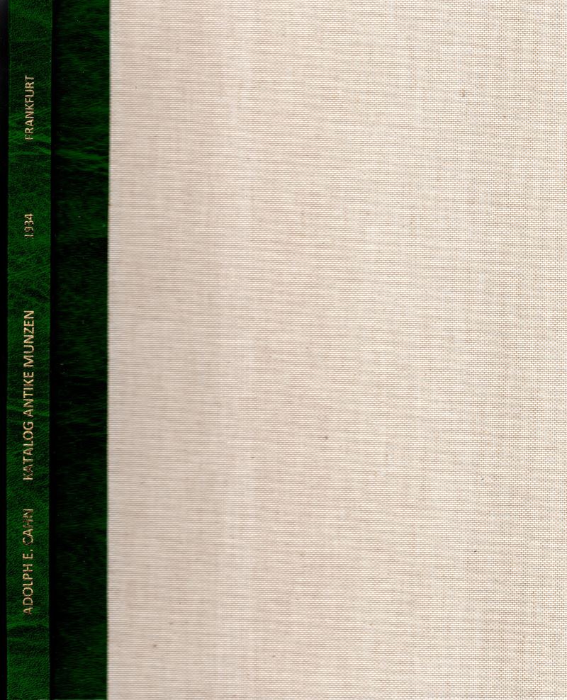 Cahn, A. E., Verzeichnis XXXI. Frankfurt am Main, Antike munzen, Parte I