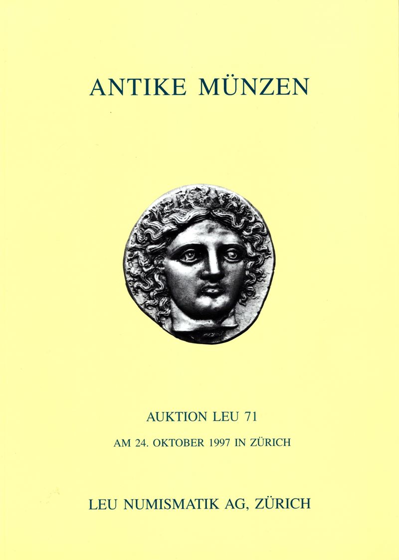Leu Numismatik AG, Catalogo d’asta “Auktion 71” (Zurich, 24 ottobre 1997)