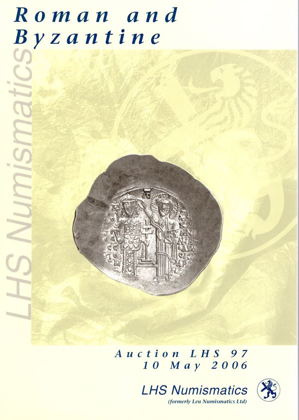 LHS NUMISMATICS. Auction, 97. Zurich, 10 - May, 2006. Roman and Byzantine coins. Pp. 103,  nn. 373, all illustrated. Editorial binding, very good condition.