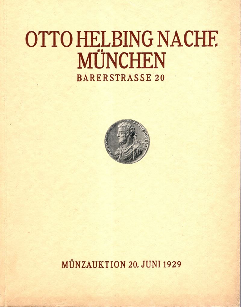 Helbing Otto, München 20 giugno 1929. Catalogo di vendita di monete romane (pp. 32), lotti 3713–4...