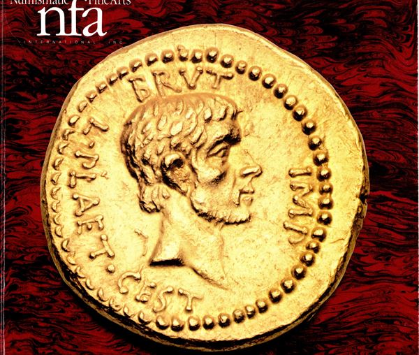 NUMISMATIC FINE ARTS. Auction XXV. New York, 29 - November, 1990. Ancient Greek and Roman coins.  Nn.511, tutti  ill. b\n + tavole a colori e b\n di ingrandimenti. Legatura ed. ottimo stato  lista prezzi Valutazioni.