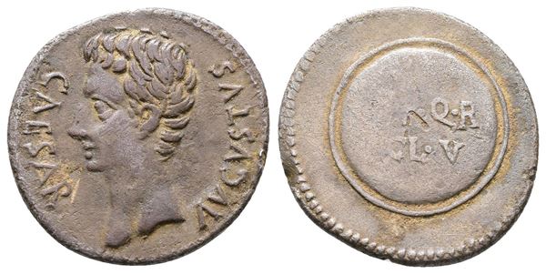 Augustus (27 BC-14 AD). AR Denarius (21mm, 3.64g).