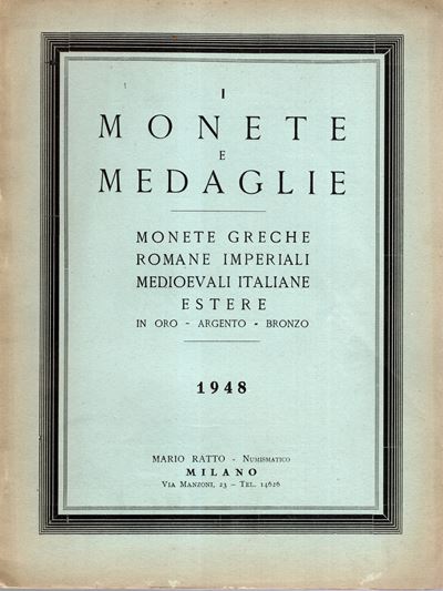Ratto, List I at fixed prices. Catalogo di monete antiche e medievali (Milano, 1948)