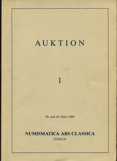 Catalogo d’asta, Antiche monete e medaglie (XV–XX secolo), 1989