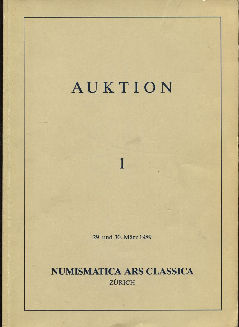 Catalogo d’asta, Antiche monete e medaglie (XV–XX secolo), 1989
