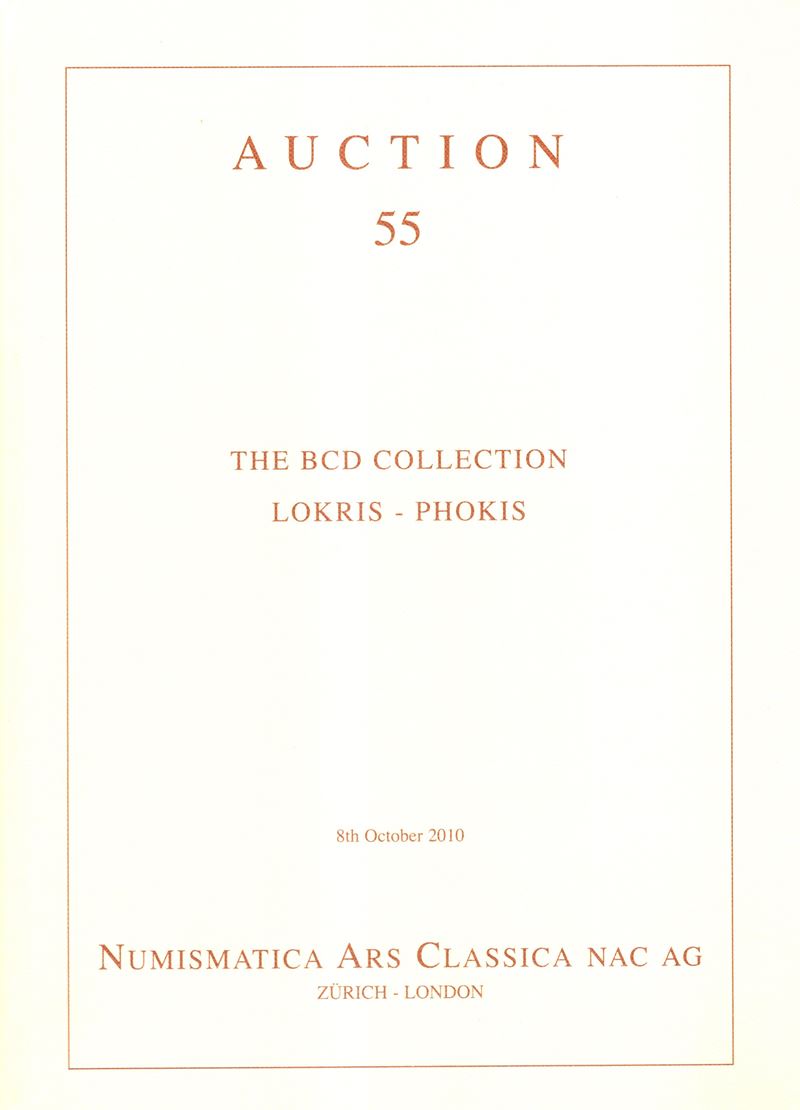 Catalogo d’asta, ARS Classica Numismatica (NAC, Auction 55) – Edizione 2010, Zurigo