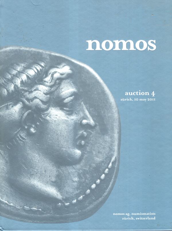 NOMOS AG - Auktion 4. Zurich, 10 - May, 2011. The BCD collection. Coins of Thessaly. Pp 167, lots, 1437, tutti illustrati a colori nel testo. Legatura ed. ottimo stato, lista prezzi Aggiudicazione  importante vendita.
