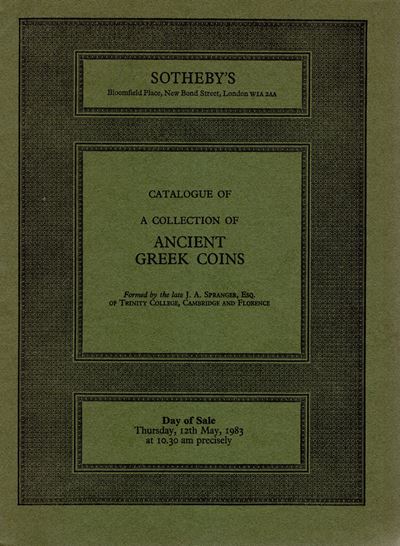 Catalogo d’asta (acquirenti antichi greci), Manville & Robertson, Ancient greek coins, 1983