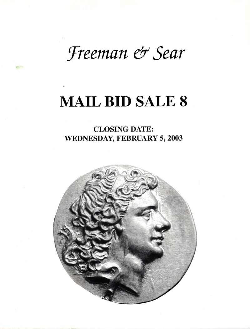 Freeman & Sear, Catalogo di vendita per offerte via posta (mail bid sale) n. 8, Los Angeles, 5 fe...
