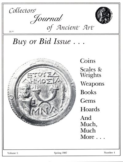 Malter Joel, Collectors' Journal of Ancient Art, vol. 5 n. 4 (1987)