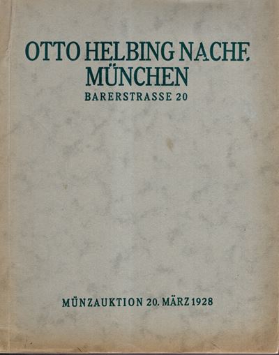 Helbing O. Nachf. – Munchen, 20 – Marz, 1928. Sammlung ( Gluttler) Griechische Und Romische Munze...