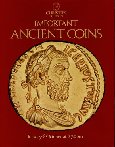 Catalogo d’asta, Important ancient coins (Christie’s, Manson & Woods Ltd.), 8 ottobre 1985, Londr...