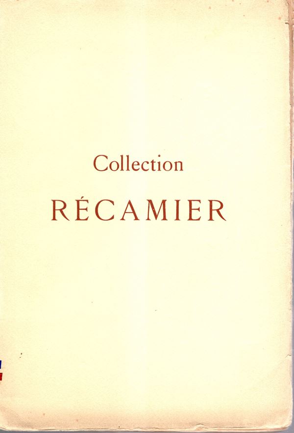BOURGEY Etienne - Paris, 2\6 - Mars, 1925. Collection Recamier. Monnaies romaines, francaise jetons,medailles sceaux, antiquites serie Lyonnaises. Pp 86, lots 1546, plates 24. Legatura ed. sciupata, interno ottimo stato, raro. Spring, 37.