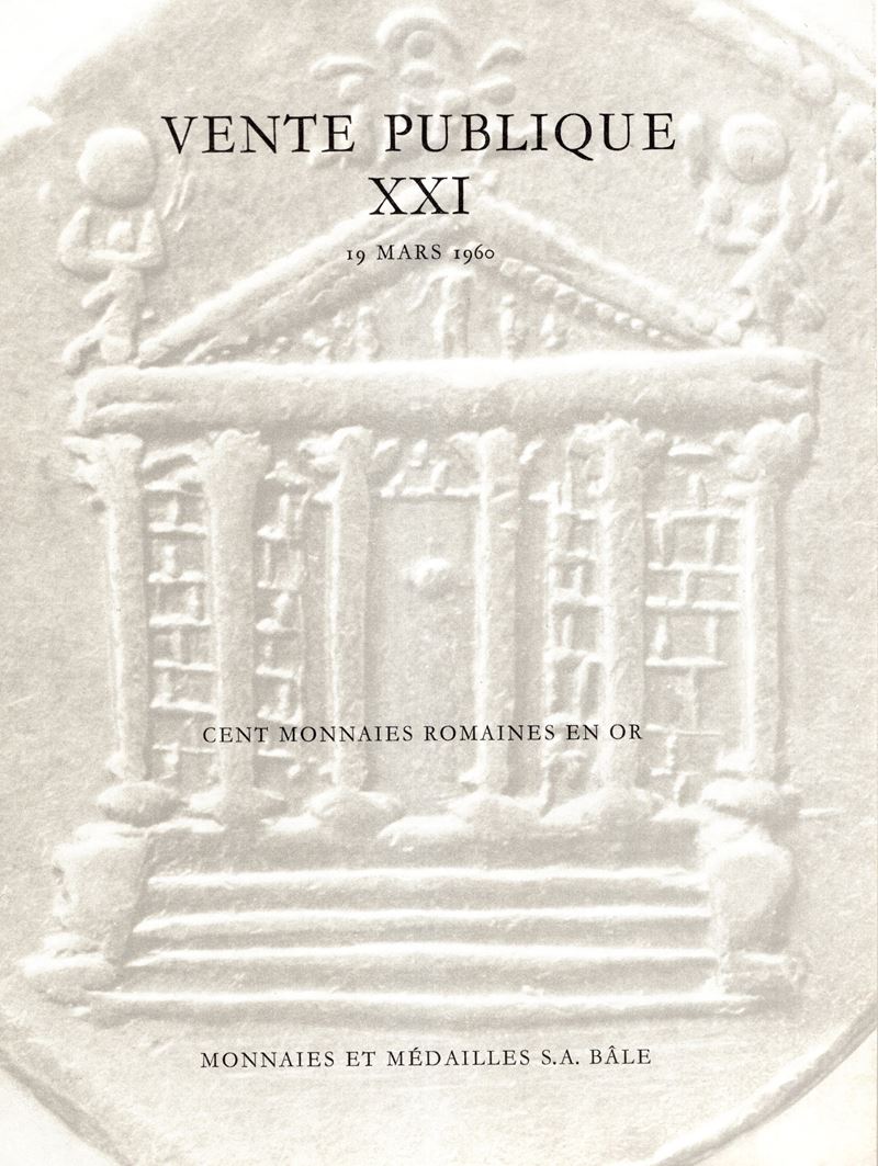 Monnaies et Médailles S. A., Vendita n. XXI, Cento monete romane d’oro (Basel, 19 marzo 1960)
