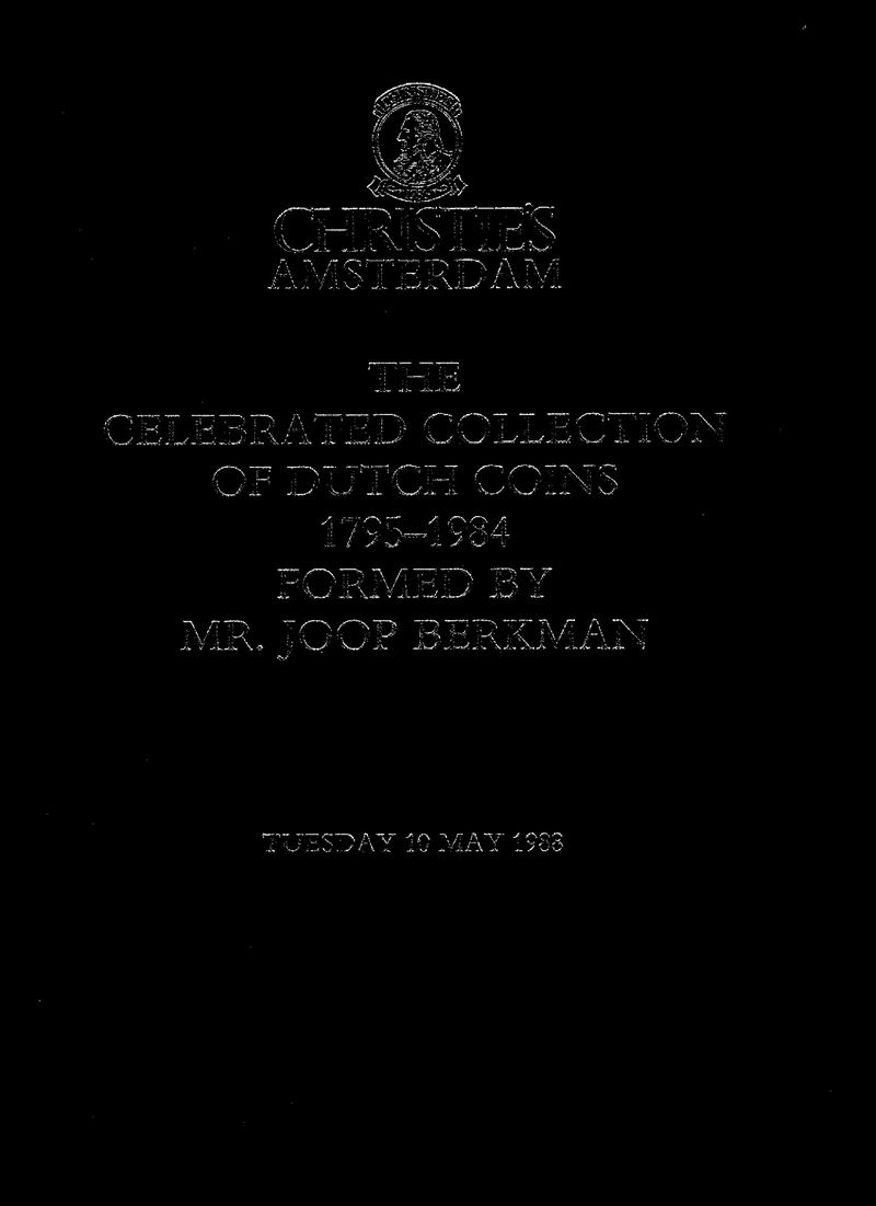 Catalogo d’asta, The celebrated collection of Duch coins 1795–1984 (tela blu, illustrazioni a col...