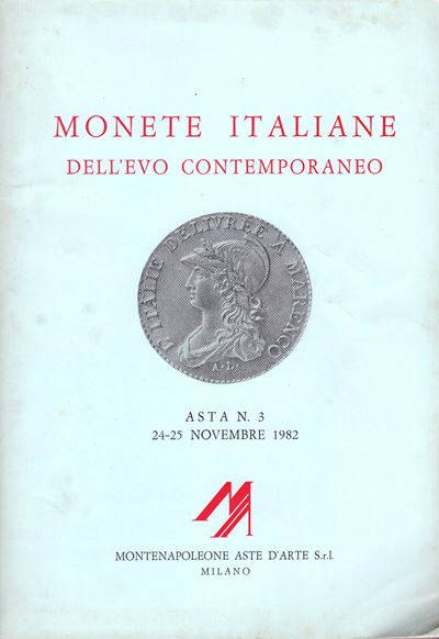Catalogo d’asta, Monete italiane dell’età contemporanea (Milano, 24 novembre 1982)