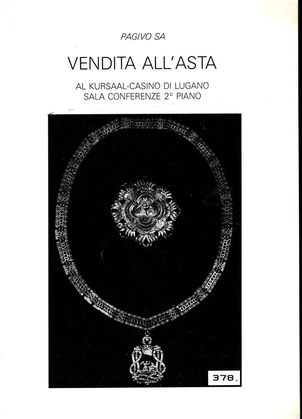 PAGIVO SA - Lugano, 7\9 - Ottobre, 1985. Sammlung Felix Leemann - Massagno. Medaglie, Onoreficenze, sculture ecc. pp non num. lots 928, plates 13. Legatura ed. ottimo stato.