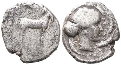 Sicily, Syracuse, C. 420-415 Bc. Ar Tetradrachm (27mm, 17.07g).