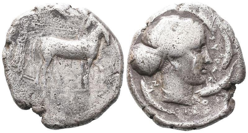 Sicily, Syracuse, C. 420-415 Bc. Ar Tetradrachm (27mm, 17.07g).