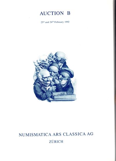 Catalogo numismatico, Monete greche, romane, bizantine e medievali, Auction B. Zurigo 25/26 febbr...