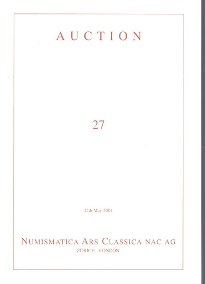Collezione di monete greche, romane e bizantine, catalogo d’asta (Zurich, 12 maggio 2004)