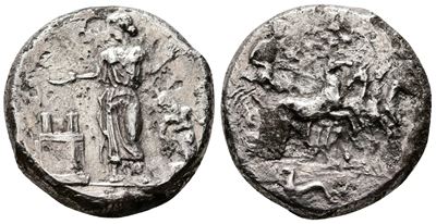 Sicily, Himera, C. 409-407 Bc. Ar Tetradrachm (26mm, 15.48g).