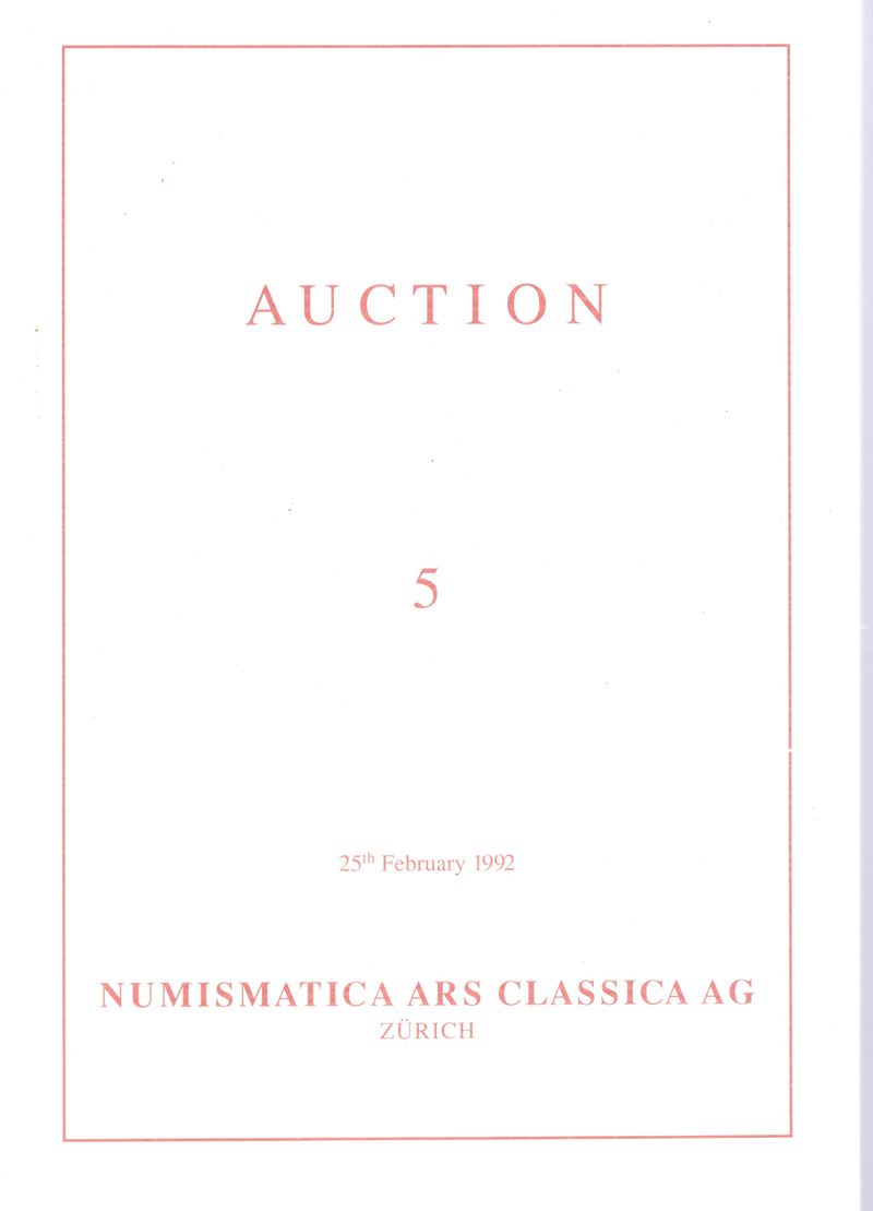 Acrauctions, Numismatica. Grecia, Roma e Bisanzio: catalogo d’asta (serie Aes Grave) con tavole a...