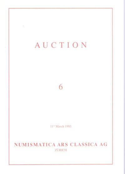 Catalogo d’asta di monete greche e romane, Auction 6. Zurigo, 11 marzo 1993, pp. 82