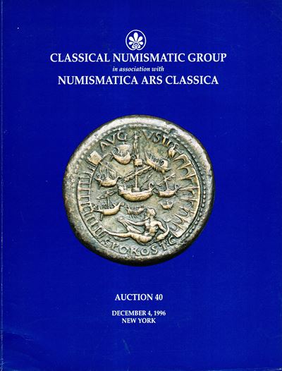 Catalogo d’asta, CNG – Ars Classica, vendita pubblica e offerte per corrispondenza (Auction 40), ...