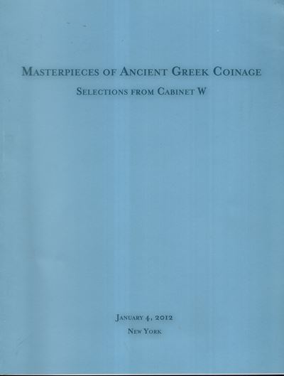 CNG, Masterpiece of ancient Greek coinage. Selezione dal Cabinet W., New York, 4 gennaio 2012
