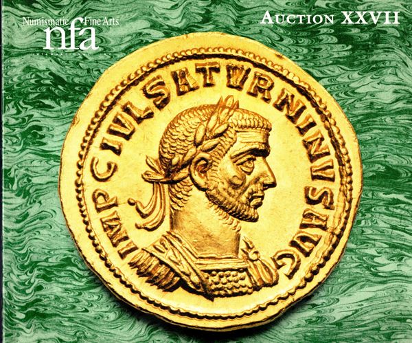 NUMISMATIC FINE ARTS. Auction, XXVII. New York, 4\5 - December, 1991. Ancient Greek & Roman coins. Pp. non num. lots, 662, tutti illustrati + tavole di ingrandimenti. Legatura ed. lista prezzi Valutazioni e Aggiudicazizoni, ottimo stato