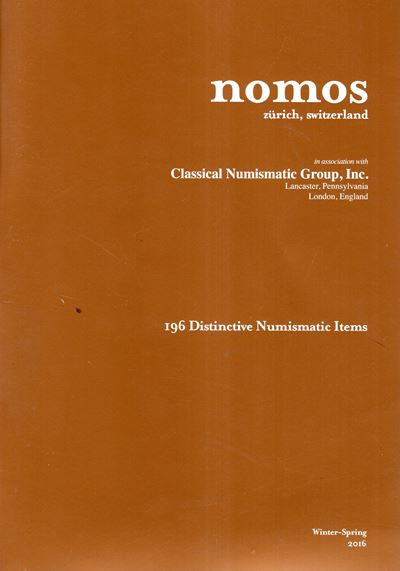 NOMOS - CNG, Liste Winter-Spring 2016: monete antiche greche e romane, medaglie rinascimentali