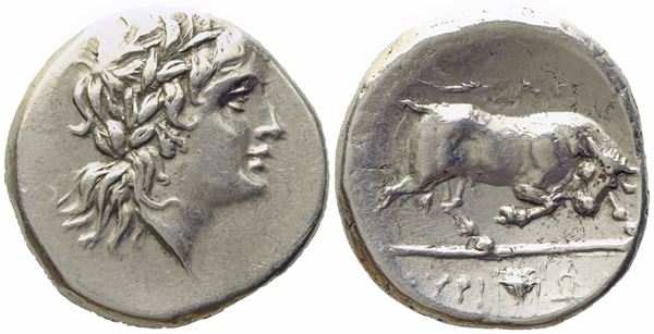 Lucania, Thourioi (c. 280-213 BC), Nomos; AR (6,41 g; 20,2 mm)