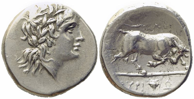 Lucania, Thourioi (C. 280-213 Bc), Nomos; Ar (6,41 G; 20,2 MM)