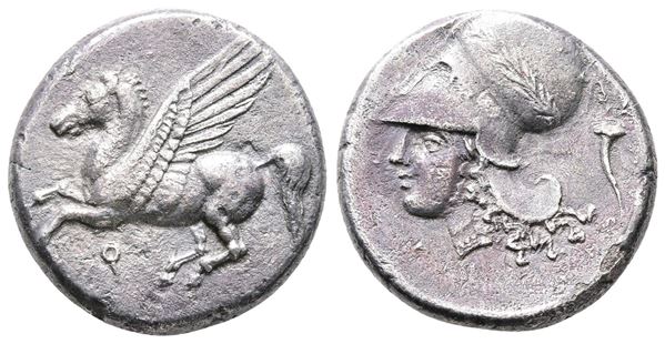 Corinth, c. 350/45-285 BC. AR Stater (20mm, 7.80g).  - Auction Greek, Roman and Byzantine Coins	 - Bertolami Fine Art - Prague