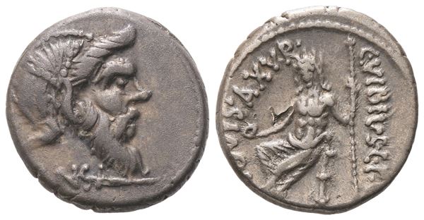 C. Vibius Pansa Caetronianus, Denarius, Rome, 48 BC; AR (4,05 g; 16,6 mm; 6 h)