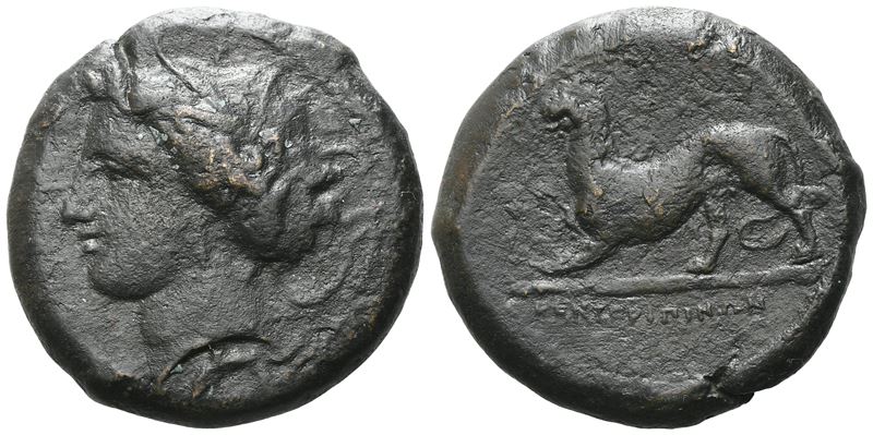 Sicily, Kentoripai, C. 339/8-330 Bc. Æ Litra (29mm, 25.35g).