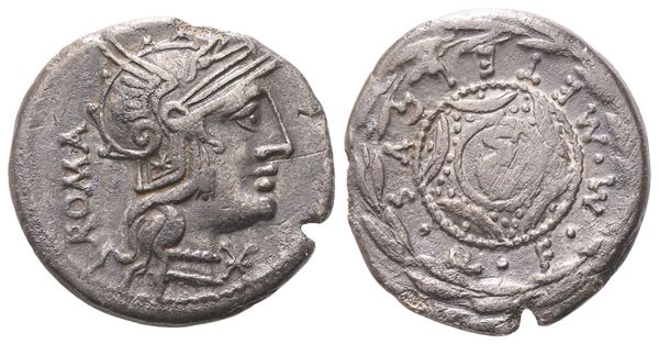 M. Caecilius Metellus, Denarius, Rome, 127 BC; AR (3,70 g; 17,8 mm; 12 h)