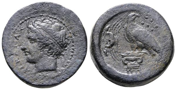 Sicily, Akragas, c. 400-380 BC. Æ Hemilitron (27mm, 17.48g).